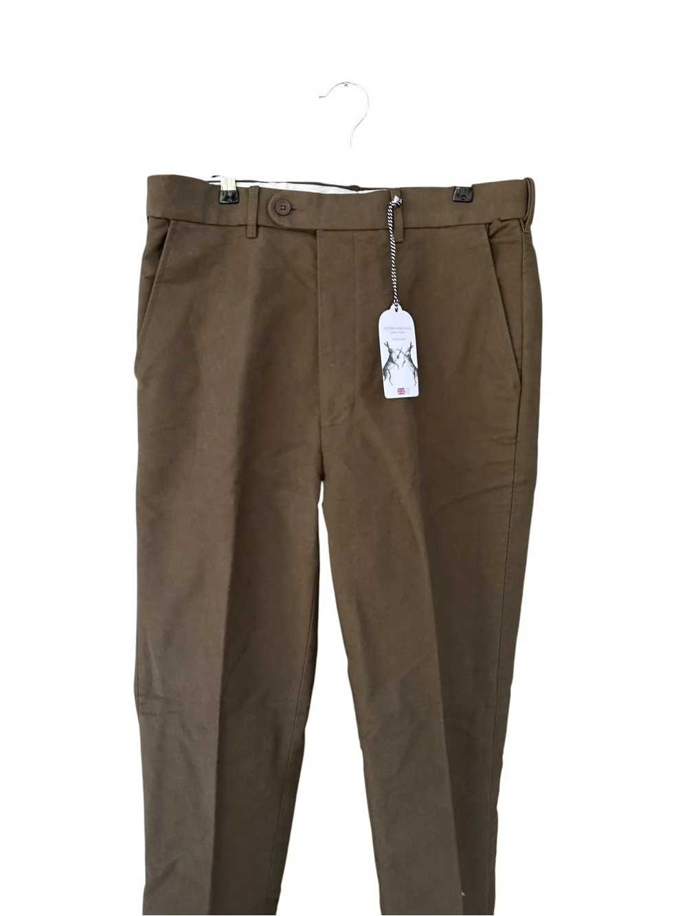 NWT Peter Christian Loden Moleskin Pants - Khaki Green - Size Men’s 34 x 34